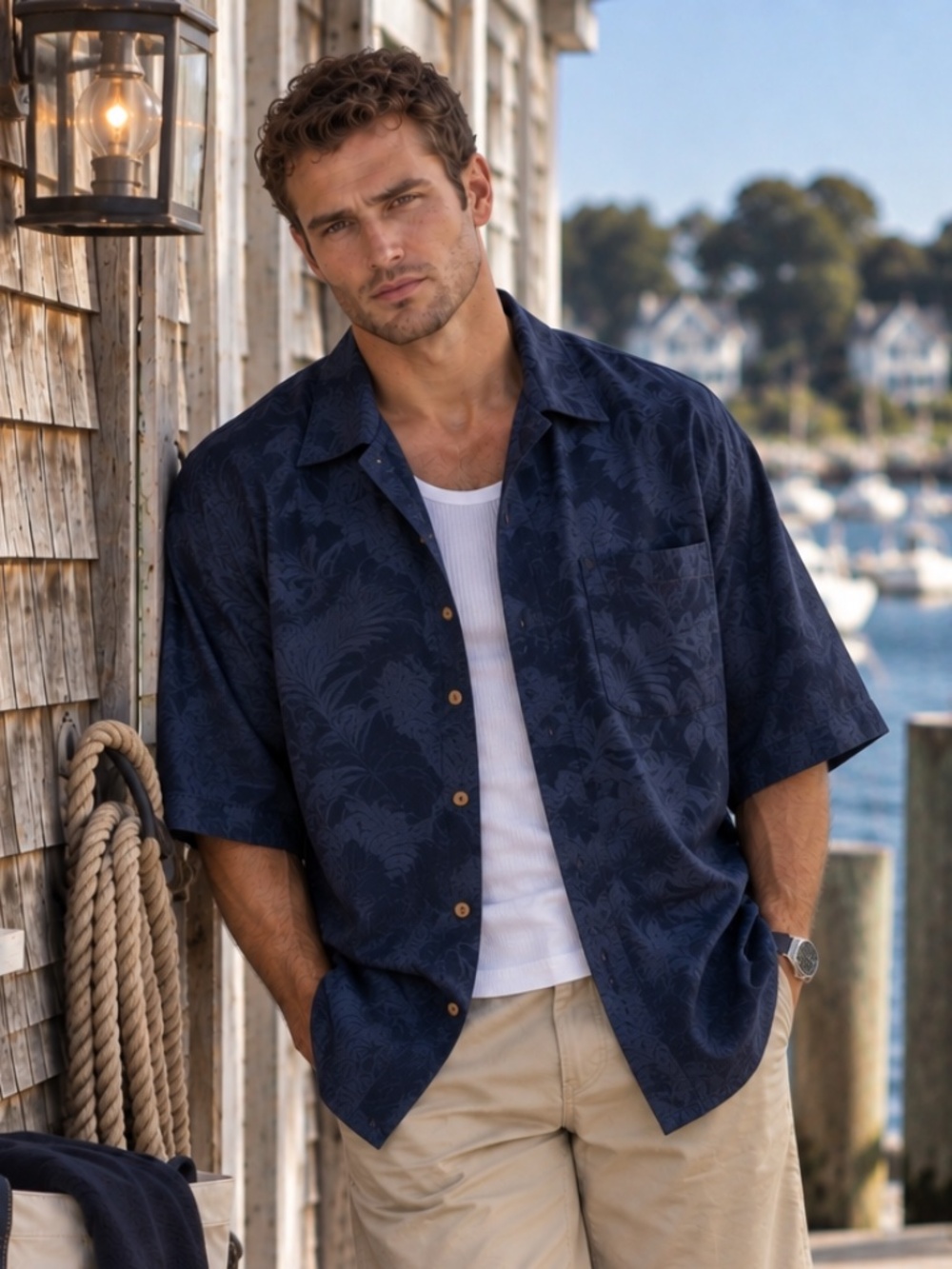 Carribean shirt - Men’s XLT Hawaiian style short sleeve button down